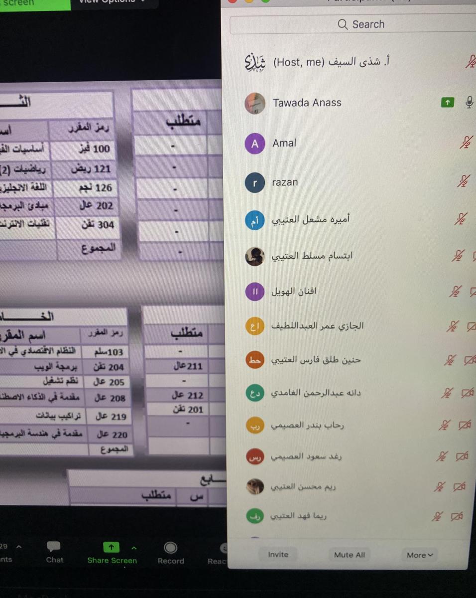 الارشاد الاكاديمي شطر البنات