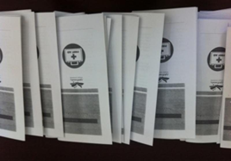 مطوية عن الإسعافات الأولية في كلية المجتمع بالقويعية |بنات