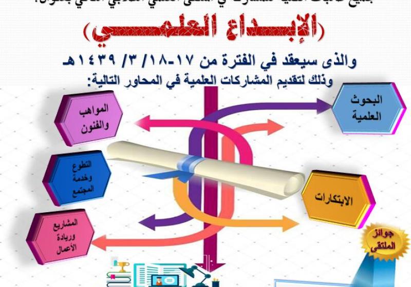 الملتقى العلمي الثاني بكلية التربية بعفيف شطر الطالبات