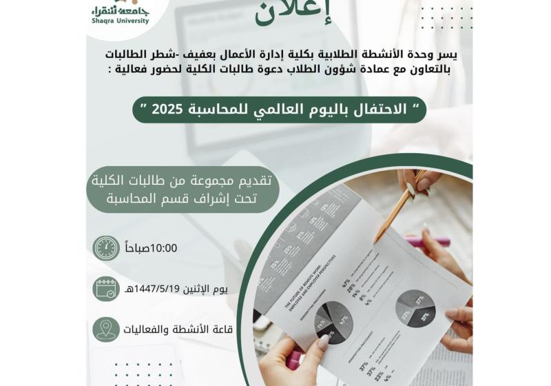 إعلان الاحتفال باليوم العالمي للمحاسبة