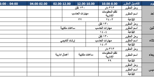 Time Table